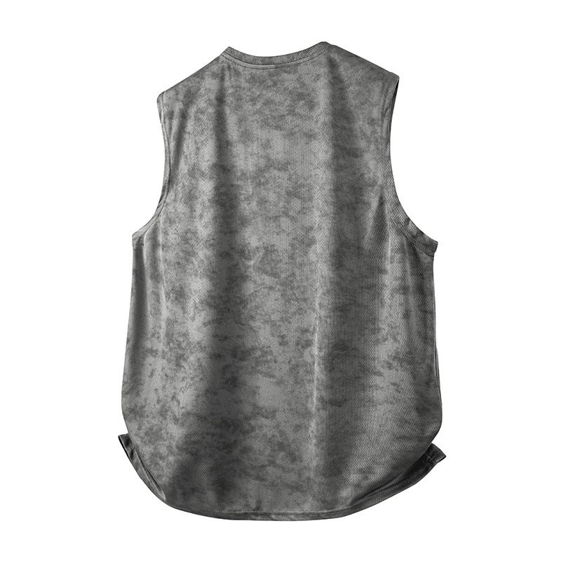 M-8Xl Waistcoat Vest Men'S Summer Ice Silk Large Size Plus Fat Plus Quick-Drying Sports Fitness Sweatshirt Boys Ice - Image 5