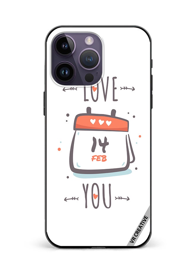 VR CREATIVE Protective Case Cover For Apple iPhone 16 Pro I Love You Design Multicolour - Image 1