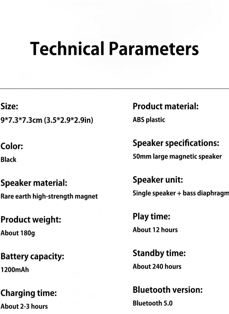 BONKS - Speaker Intelligent Artificial Voice Control Card Small Audio Mobile Phone Desktop Computer Wireless bluetooth Speaker - Image 1