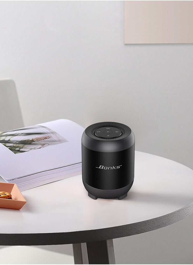 BONKS - Speaker Intelligent Artificial Voice Control Card Small Audio Mobile Phone Desktop Computer Wireless bluetooth Speaker - Image 1