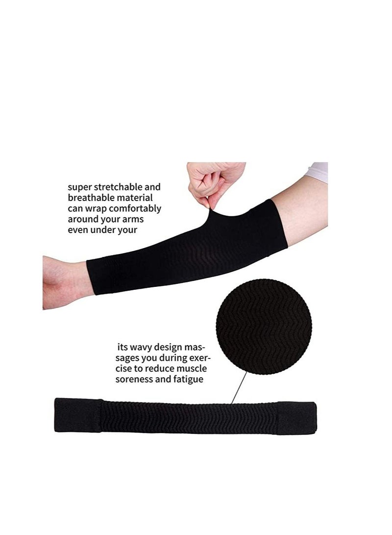 6pcs Elastic Upper Arm Compression Arm Shapers Arm Shaper Workout Fitness for Women Girls Free Size - Image 3