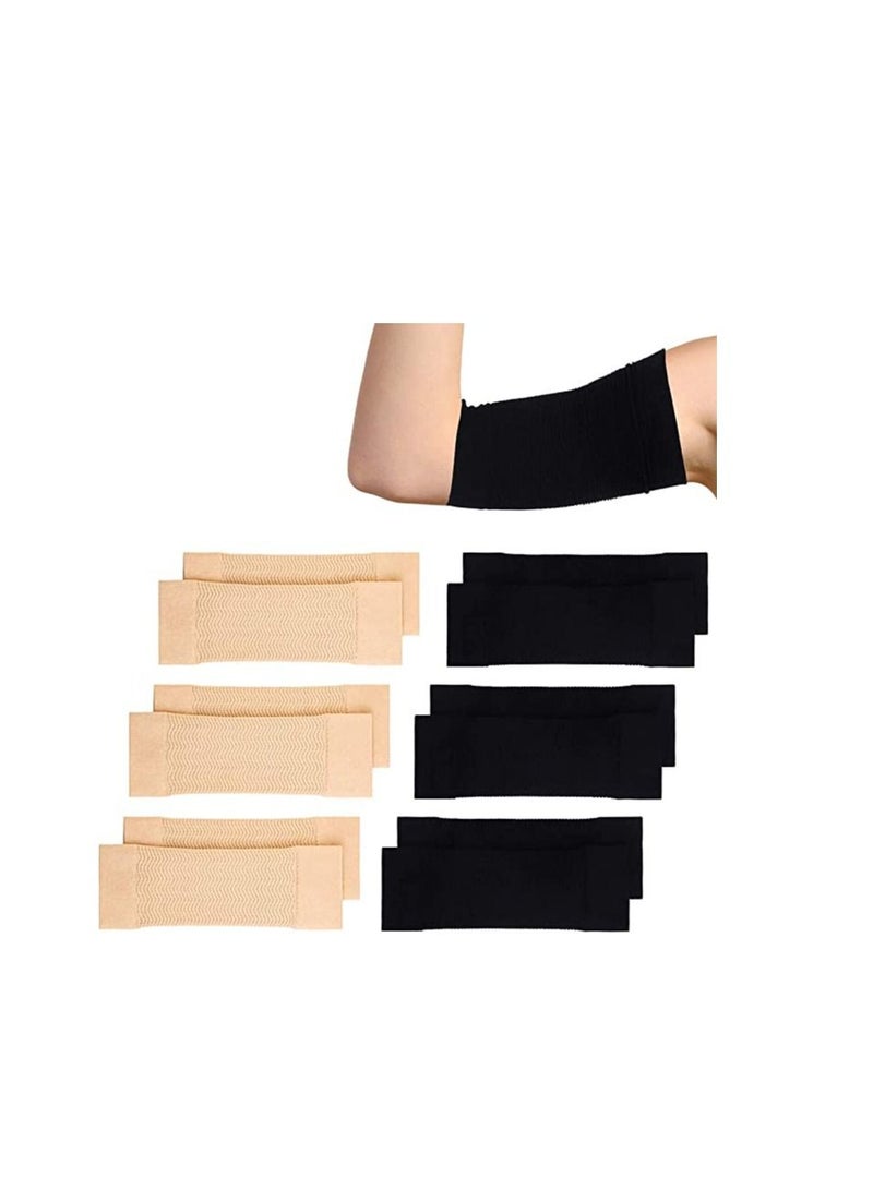 6pcs Elastic Upper Arm Compression Arm Shapers Arm Shaper Workout Fitness for Women Girls Free Size - Image 1
