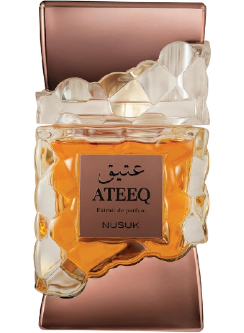 NUSUK Ateeq Perfume for Men - 100ml | Long Lasting Eau De Parfum | Citrus, Spice & Woody Notes | Bold Masculine Luxury Fragrance - Image 1