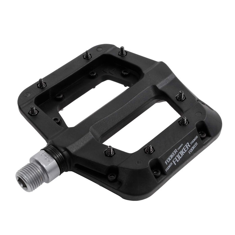 FOOKER MTB Pedals Mountain Bike Pedals 3 Bearing Non-Slip Lightweight Nylon Fiber Bicycle Platform Pedals for BMX MTB 9/16" - Image 1