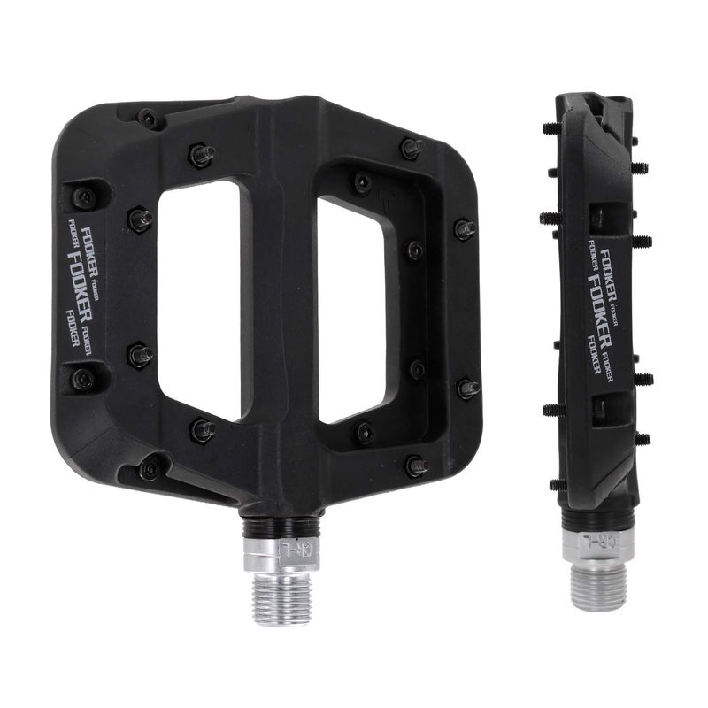 FOOKER MTB Pedals Mountain Bike Pedals 3 Bearing Non-Slip Lightweight Nylon Fiber Bicycle Platform Pedals for BMX MTB 9/16" - Image 4