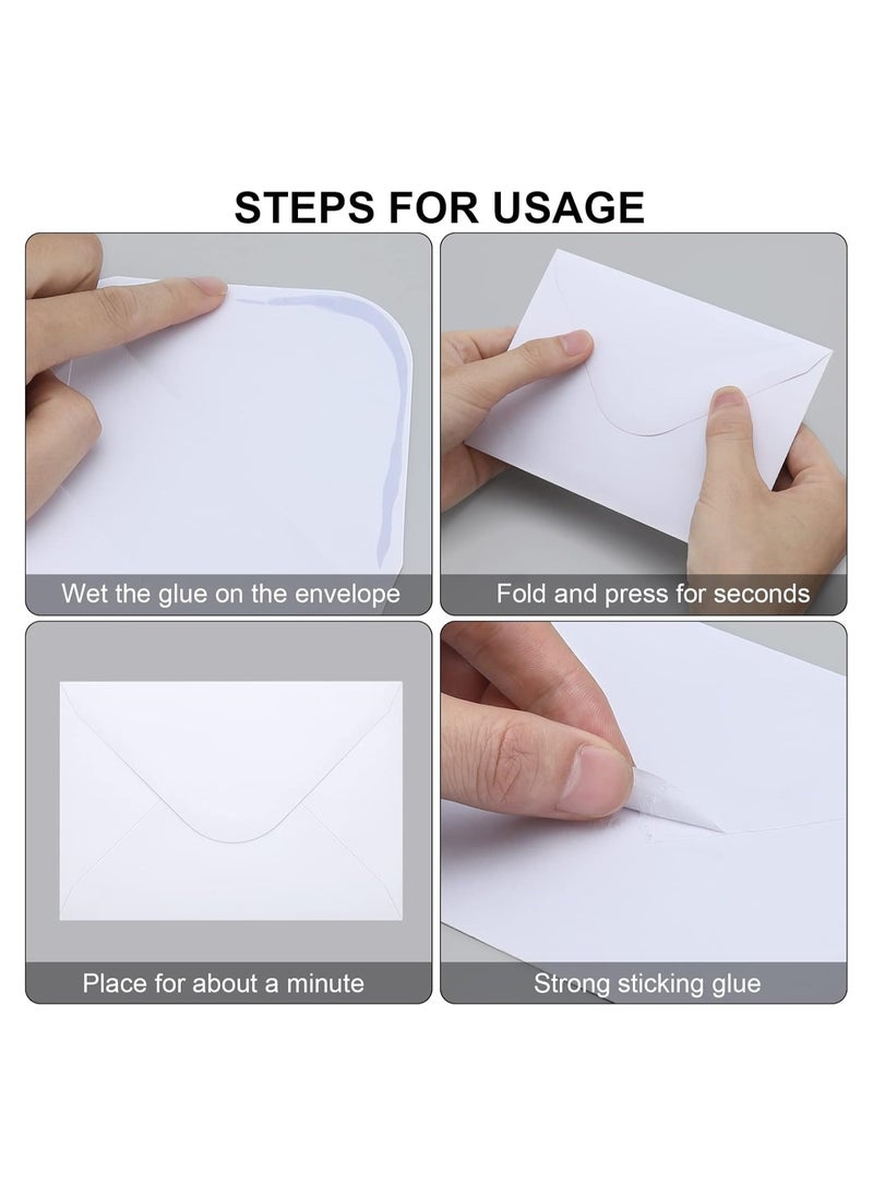 KCDMBUE 100 Pack Self-Sealing Envelopes (White)  - Image 3