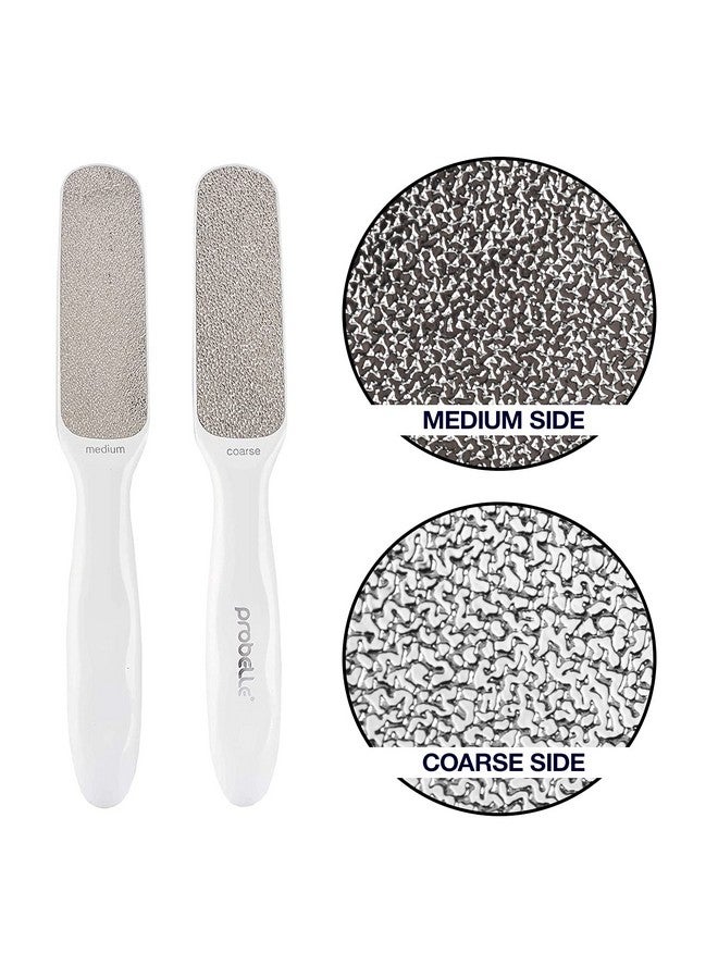 Probelle Double Sided Multidirectional Nickel Foot File Callus Remover - Immediately Reduces calluses and Corns to Powder for Instant Results, Safe Tool (White) - Image 1