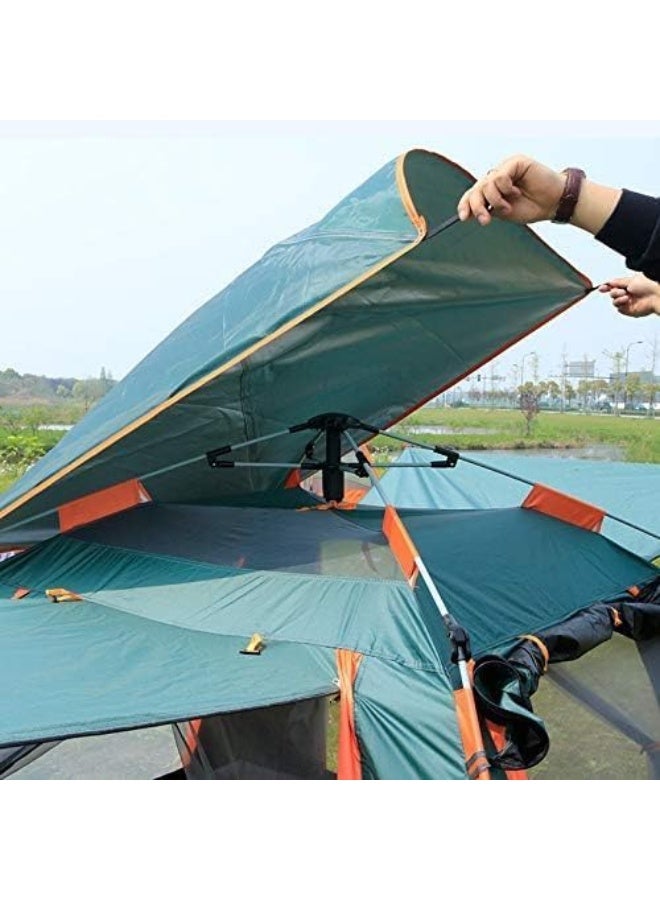 جو تو كامبس خيمة تخييم أوتوماتيكية GO2CAMPS لـ 6 أشخاص – خيمة قبة منبثقة فورية مقاومة للماء والأشعة فوق البنفسجية (أخضر) - Image 4