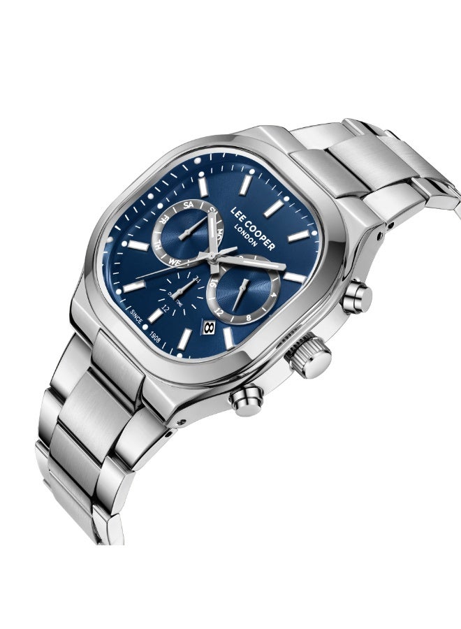 Lee Cooper ساعة معدنية متعددة الوظائف للرجال LC08169.390 - 42X47 مم - Image 2