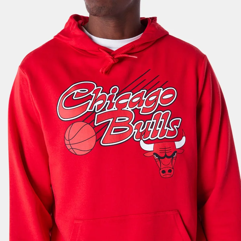 NEW ERA Red Men's NBA Chicago Bulls Script Hoodie for Men | Best Price UAE