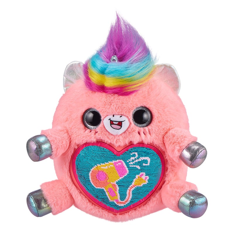 Rainbocorns Big Hair Surprise (Unicorn) by ZURU Cuddle Plush Stuffed Animal, 30+ Surprises, Collectible Baby Booboocorns, Hair Accessories, Charm Bracelets, Stickers, Ages 3+ (Unicorn) - Image 4