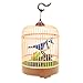 PowerTRC Singing Chirping Bird in Cage Realistic Sounds Movements Sound Activated Battery Operated Great Desk and Room Accessory Pet Caged Bird Toy 10 x 7 - Image 2