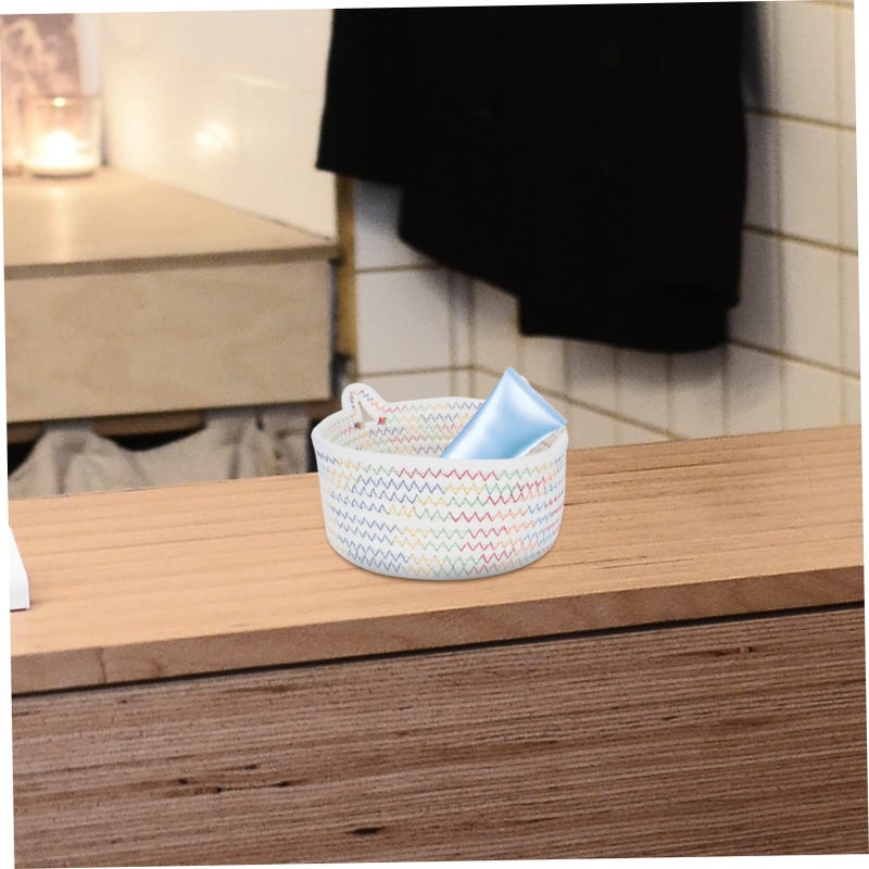 Stylish Cat Ear Cotton Storage Bin Decorative Makeup Organizer For Home - Image 4