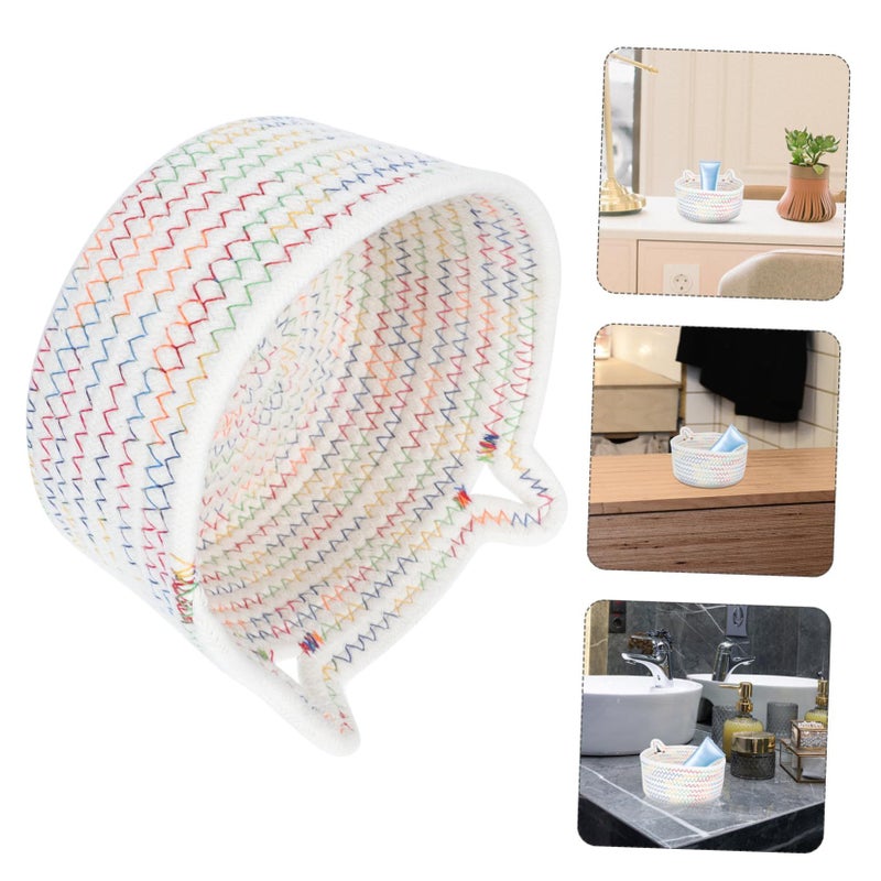 Stylish Cat Ear Cotton Storage Bin Decorative Makeup Organizer For Home - Image 5