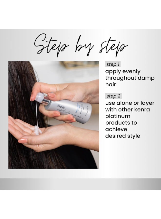Kenra Platinum Thickening Glaze | Volumizing Styler | Adds Fullness & Body | Lightweight Conditioning | Density Building For Thick, Healthy-Looking Styles | All Hair Types - Image 3