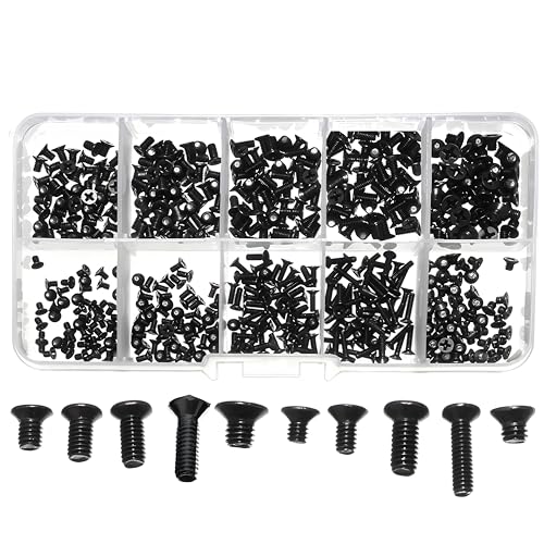 XIKKART 1000 Pcs Laptop Notebook Computer Replacement Screws Kit | Compatible with Lenovo, Toshiba, Gateway, Samsung, HP, IBM, Dell, Sony, Acer, Asus | SSD, Hard Disk, SATA Repair Assortment Set - Image 1
