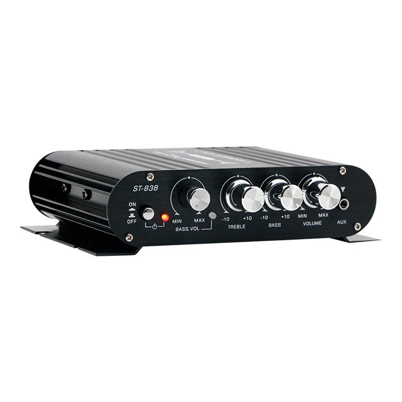 New Mini Small Power Amplifier Home Car Multi-Function Speaker Professional Fever 12V Car Power Amplifier Audio - Image 5