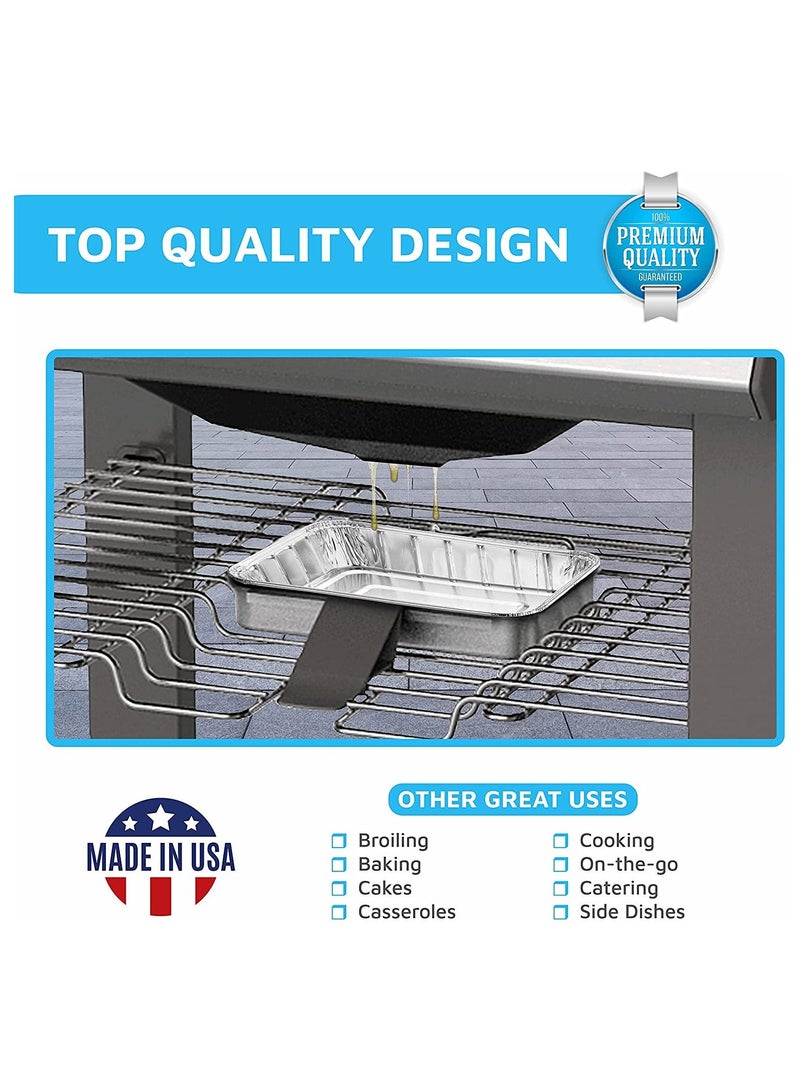 25 Pack of Aluminum Foil Grill Drip Pans - Image 3