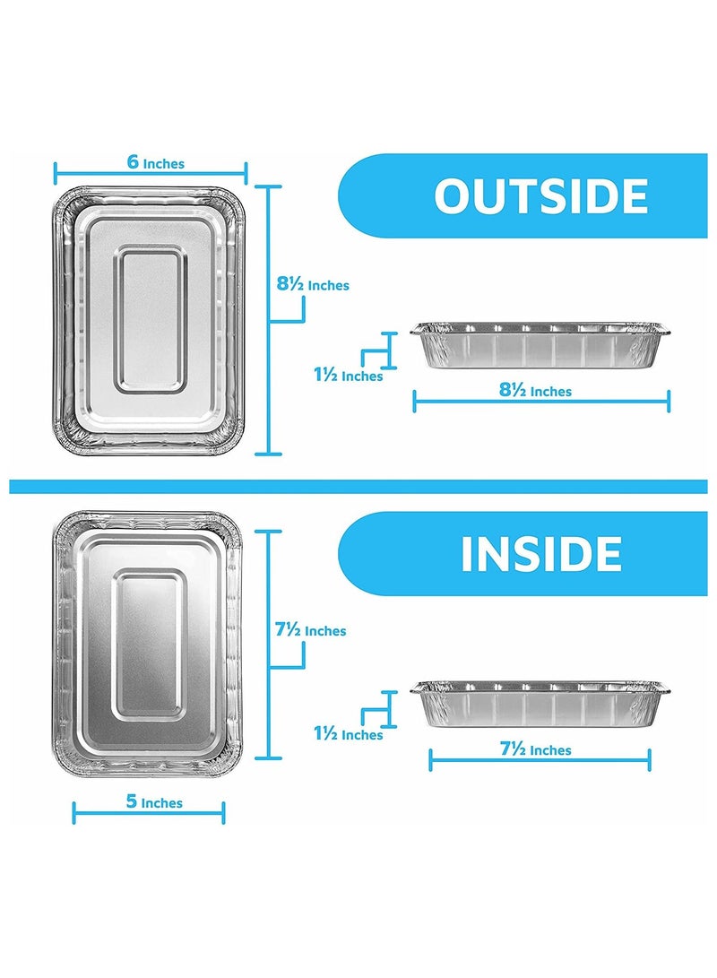 25 Pack of Aluminum Foil Grill Drip Pans - Image 2