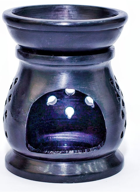 Aroma Oil Stone Burner for Spa and Salon - Black