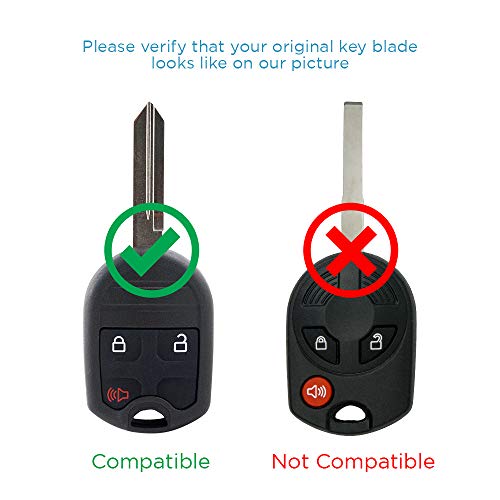 Keyless2Go بديل Keyless2Go لمفتاح عن بعد جديد غير مقصوص لمركبات F-150 و Edge و Escape و Explorer و Fusion المختارة التي تستخدم OUCD6000022 164-R8070 - Image 4