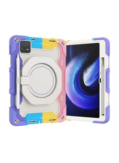 General Tablet Case Compatible with Xiaomi Mi Pad 6 Pro 2023 11.2 inch,360° Rotatable Handle Stand Case Three-in-one Shatter-Resistant Shell, Drop-Proof,Shoulder Strap Pad Cover  - Image 1