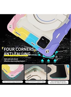 General Tablet Case Compatible with Xiaomi Mi Pad 6 Pro 2023 11.2 inch,360° Rotatable Handle Stand Case Three-in-one Shatter-Resistant Shell, Drop-Proof,Shoulder Strap Pad Cover  - Image 2