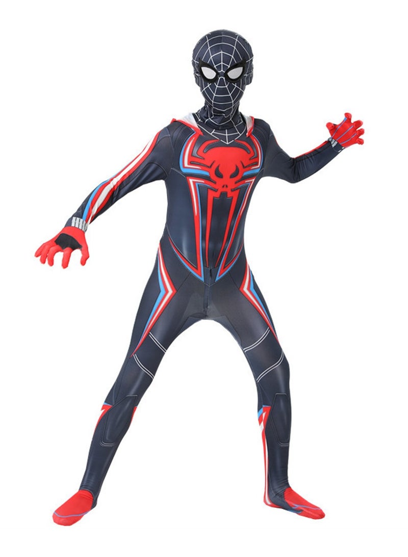 زي زي سبايدر مان الأسود بغطاء للرأس للبالغين والأطفال من Marvel Movie Cos مناسب للمسرح - Image 2
