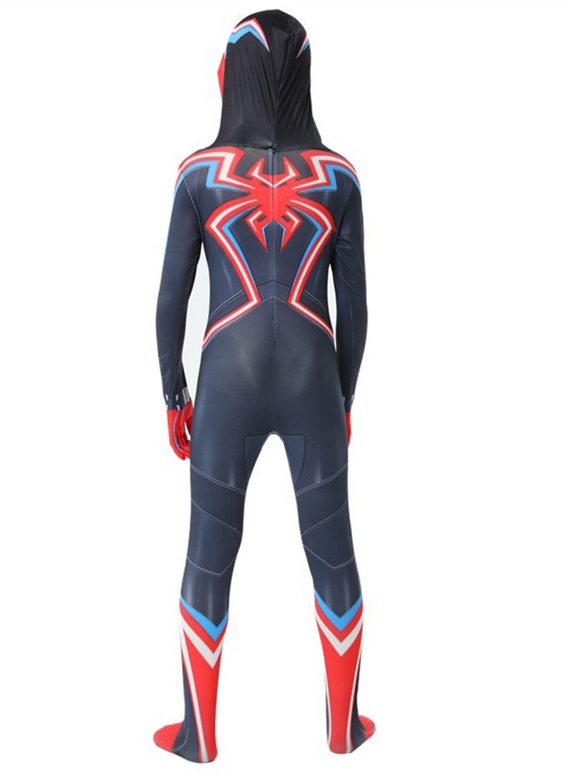 زي زي سبايدر مان الأسود بغطاء للرأس للبالغين والأطفال من Marvel Movie Cos مناسب للمسرح - Image 3