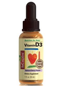 Incognito Child Life Natural Berry Flavor Vitamin D3 30Ml  - Image 1