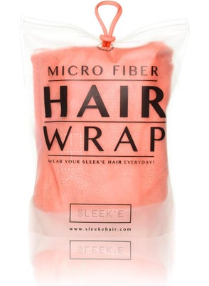 Sleek'e Sleeke Microfiber Hair Wrap  Ultra Absorbent and Soft AntiFrizz Quick Dry Hair Turban Twist Towel for Drying Thick Curly and Long Hair Coral 