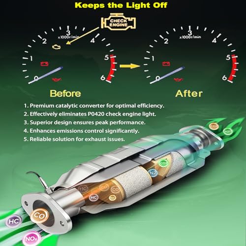 ECHO AUTOMILES Catalytic Converter Exhaust Manifold Compatible with Nissan Altima 2013 2014 2015 2016 2017 2018, Rogue 2014-2017 2.5L L4 Catalytic Convertor W/Gasket EPA Compliant 641427 674-149 - Image 4