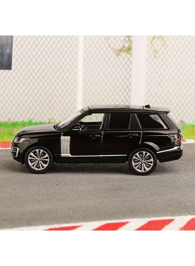 Black Land Rover Range SUV Alloy Model Car 1 64 Scale Opening Doors Durable Toy Gift - Image 4
