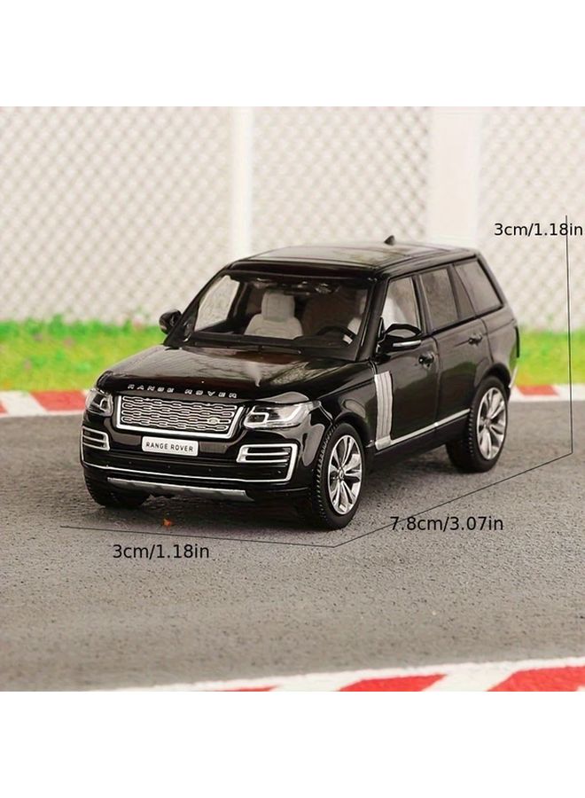 Black Land Rover Range SUV Alloy Model Car 1 64 Scale Opening Doors Durable Toy Gift - Image 3