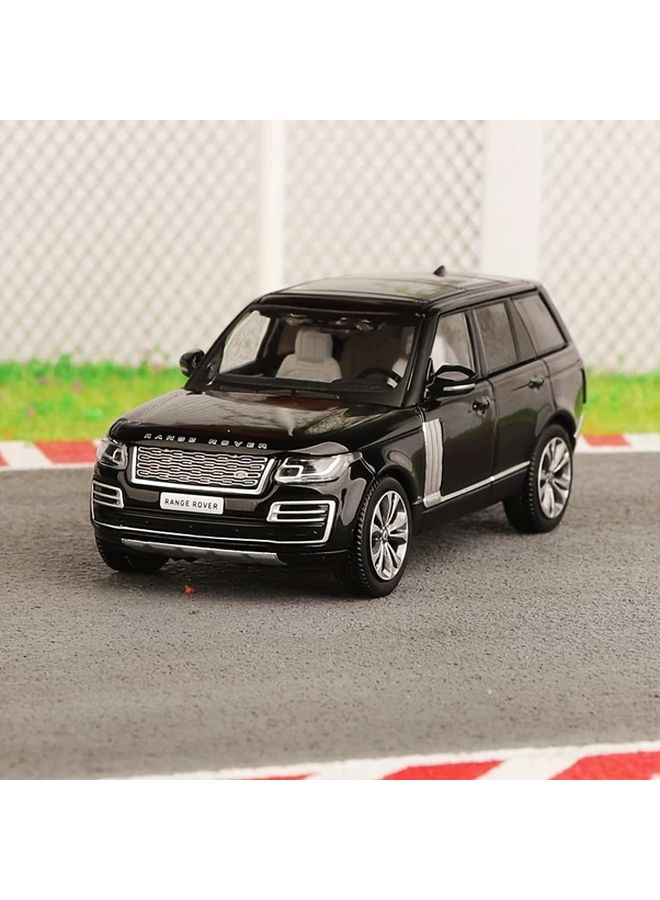 Black Land Rover Range SUV Alloy Model Car 1 64 Scale Opening Doors Durable Toy Gift - Image 1