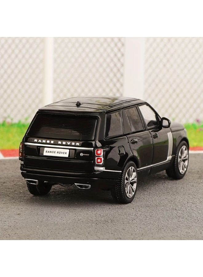 Black Land Rover Range SUV Alloy Model Car 1 64 Scale Opening Doors Durable Toy Gift - Image 5