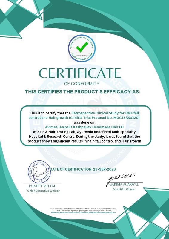 AVIMEE HERBAL زيت شعر كيشبالاف العشبي للرجال والنساء يعزز نمو الشعر ويقلل تساقط الشعر مع زيت إكليل الجبل وزيت الخروع وزيت الأملا وزيت جوز الهند وزيت البهرينجراج خالي من الزيوت المعدنية عبوة من 2 - Image 2