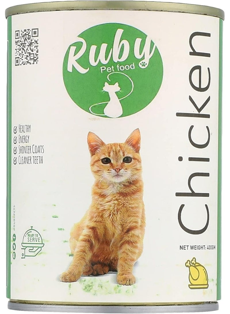 Ruby With Chicken Cat Wet Food 400g