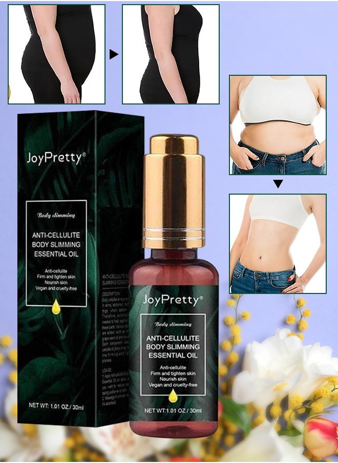 JoyPretty Anti Cellulite Body Slimming Essential Oil Anti Cellulite Firm and Tighten Skin Nourish Skin Body Slim Oil with Natural Ingredients 30ml  - Image 1