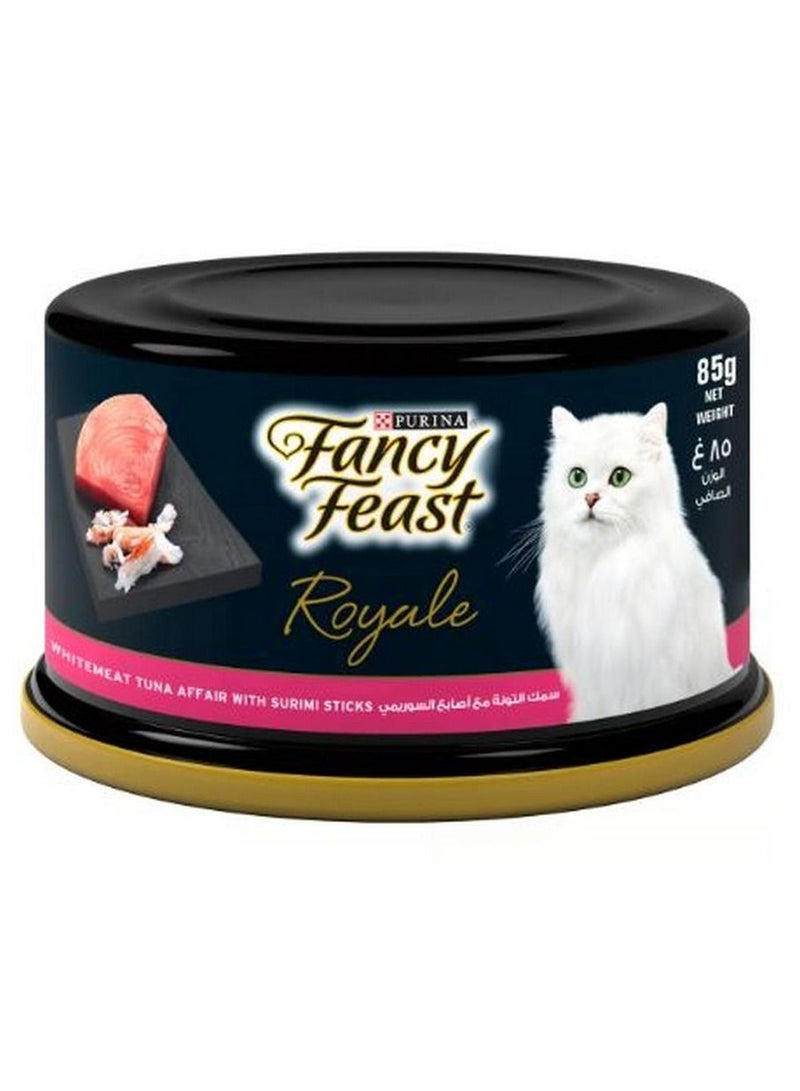 Fancy Feast Royale White Meat Tuna Affair With Surimi Sticks 85g