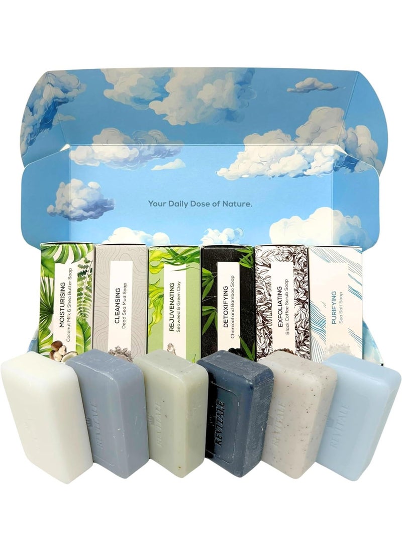 Revitale Natural Cleansing Soap Set 6 x 100g Bars 