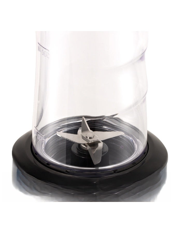 RAF R.397 Personal Blender 300W with 4 Stainless Steel Blades – For Fresh Juice, Milkshakes & Protein Shakes 600ml Bottles, Multi-Color, 3-Year Warranty - Image 3