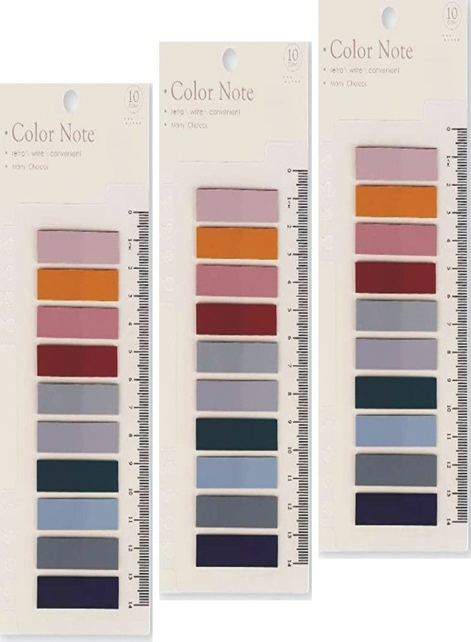 إمبرينت أعلام لاصقة من إمبرينت | ألوان موراندي ناعمة مقاومة للماء | عبوة من 3 قطع | 600 علامة لاصقة | درجات اللون البني - Image 1