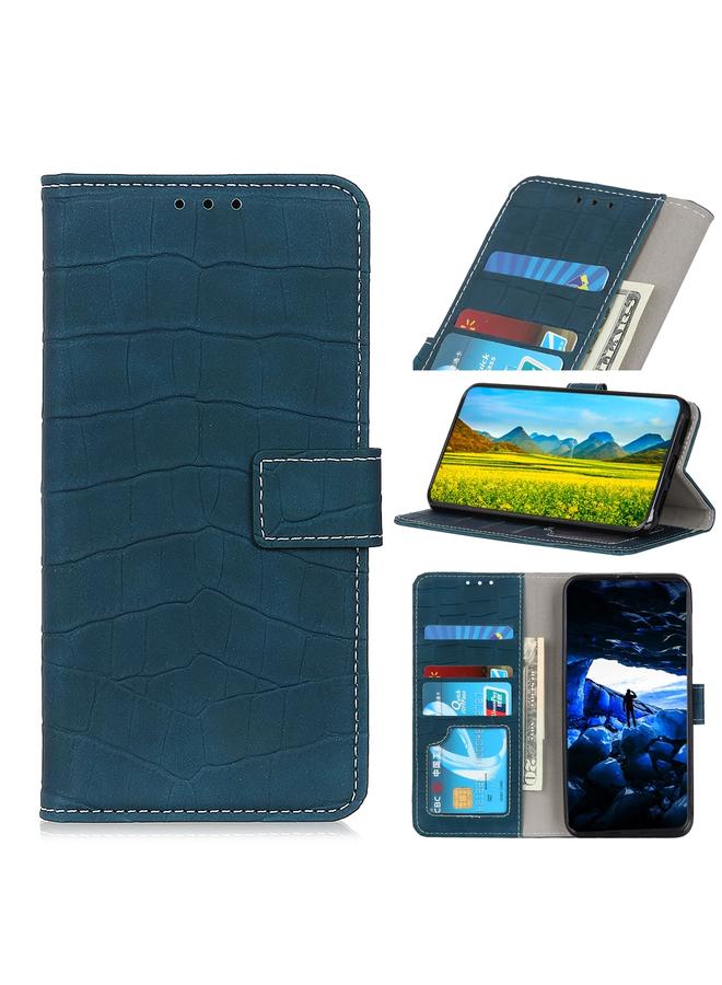 S-TOP Case For Honor X8A Magnetic Crocodile Texture Leather Phone Case - Image 1