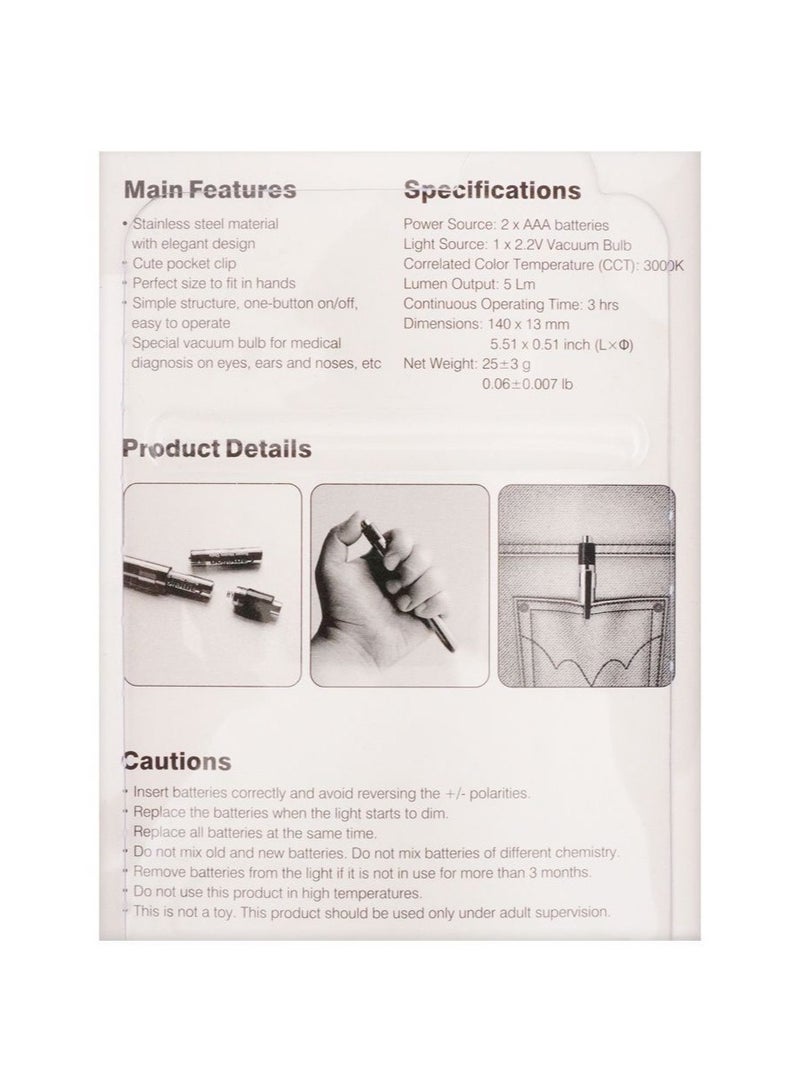 Camelion Camelion Doctor Pen Light T220-2R03P-DB AAx2 - Image 2