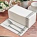 JOLLY PARTY 200 Pack Guest Towels Disposable Bathroom Soft and Linen Feel Disposable Hand Towels Decorative Bathroom Napkins for PartyDinners Wedding Silver - Image 4
