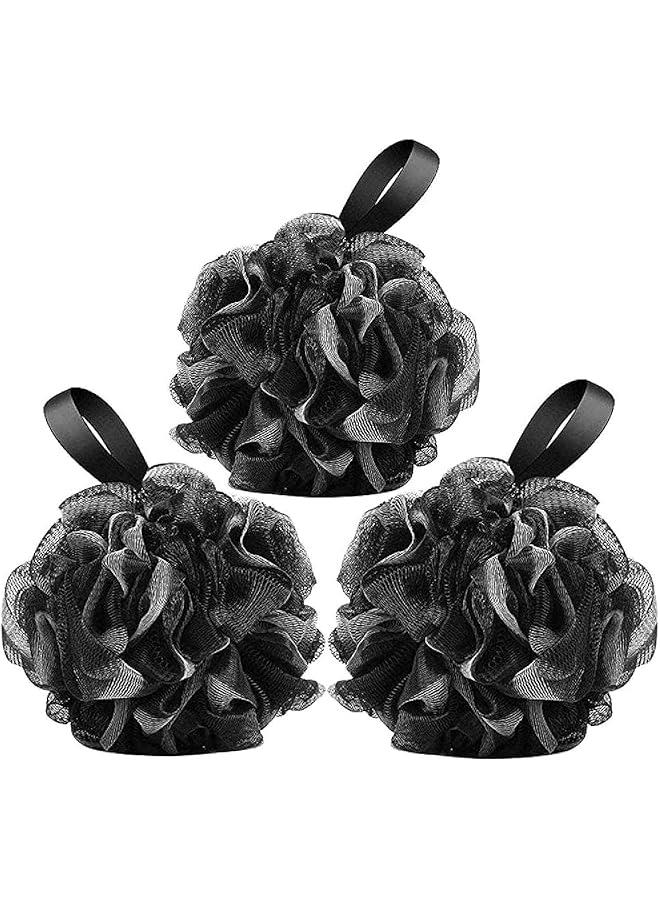 FYLX 3  Bath Shower Sponge Exfoliating Pouf Loofs Shower Scrub Mesh Body Brush Ball for Women Men C  - Image 1