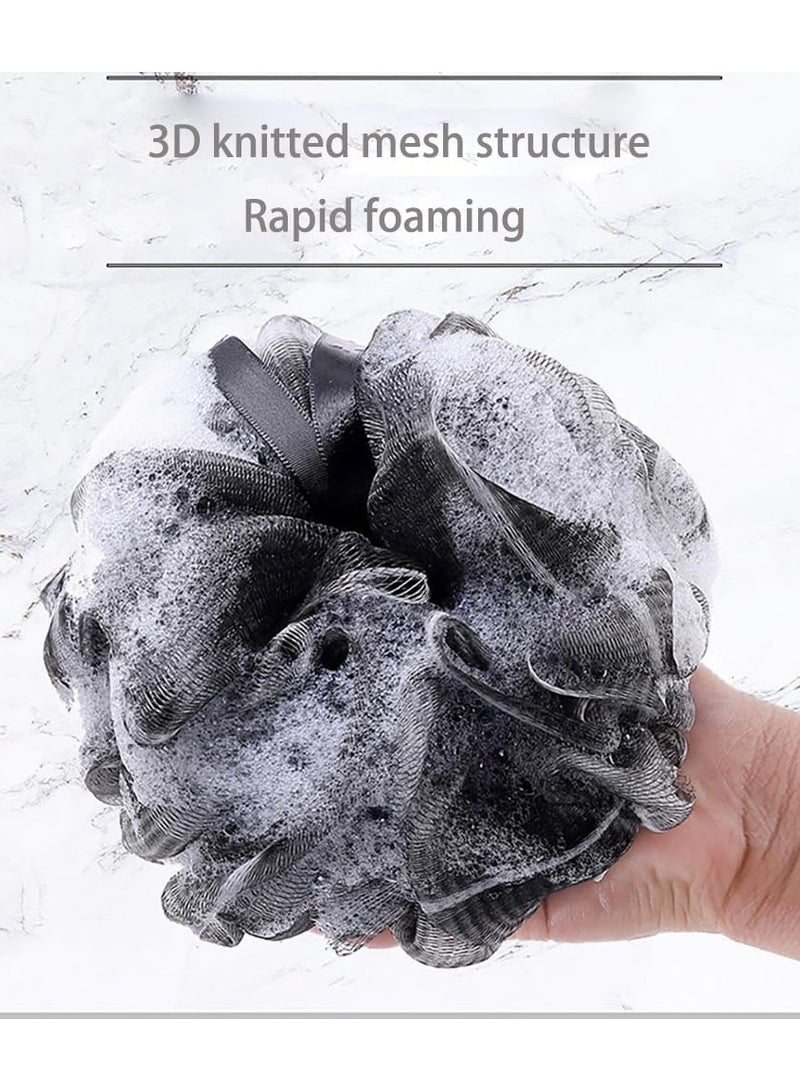 FYLX 3  Bath Shower Sponge Exfoliating Pouf Loofs Shower Scrub Mesh Body Brush Ball for Women Men C  - Image 5