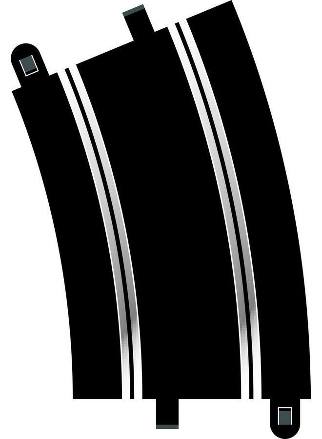 Scalextric C8235 Track Radius 22.5 Degrees Curve Black White Silver