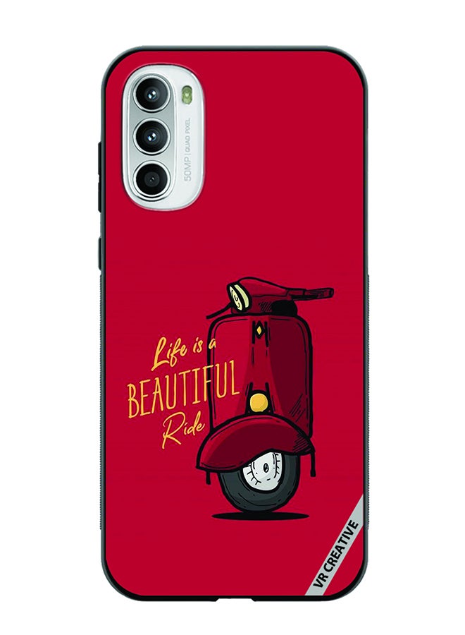 VR CREATIVE Protective Case Cover For Motorola Moto G82 Life Is A Beautiful Ride Design Multicolour - Image 2